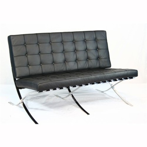 Ludwig Mies Van der Rohe Barcelona Chair and Ottoman