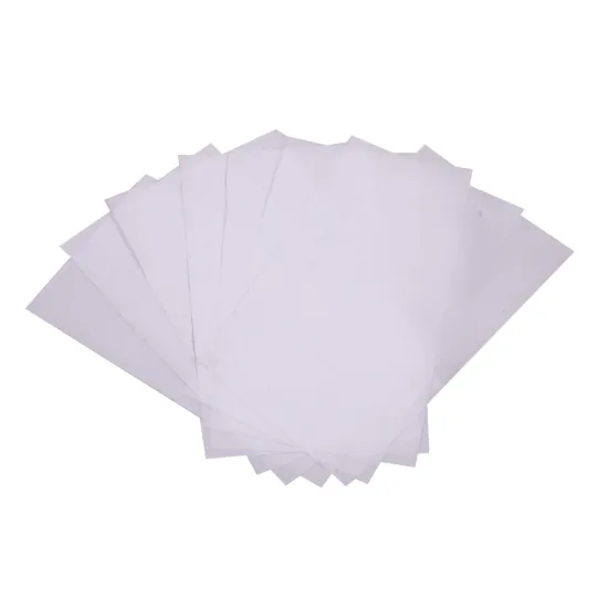 Coated overlay printable PVC film