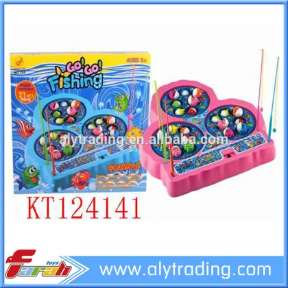 2016 Plastic toys electric fishing set B/O fishing game toys for children