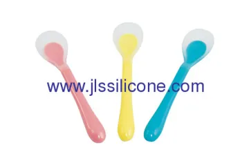 Soft Baby Utensil Silicone Baby Feeding Spoon 