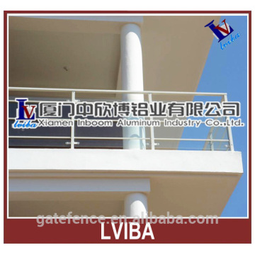 Modern interior glass railing