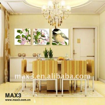 2016 Newest Design Art Wall Clock Wooden Clock For Wholesale