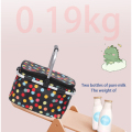 Saco de lancheira portátil impressa 420d /lancheira infantil /lancheira de padrões coloridos PU