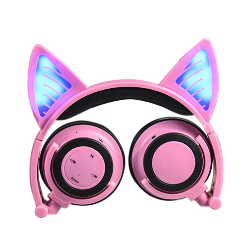 Headphone Asli Pesta Telinga Kucing Nirkabel Bluetooth