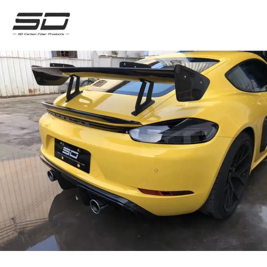 Carbon Fiber Rear Spoiler Wing for Porsche 718 Cayman
