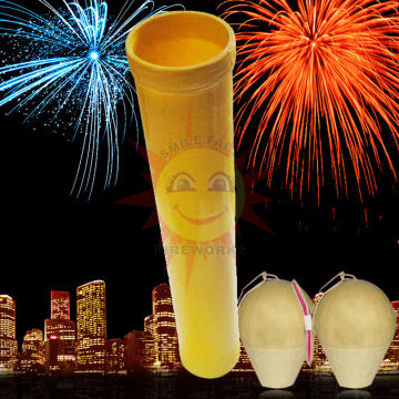 Liuyang Happiness display shells fireworks fiberglass mortar tubes 5"