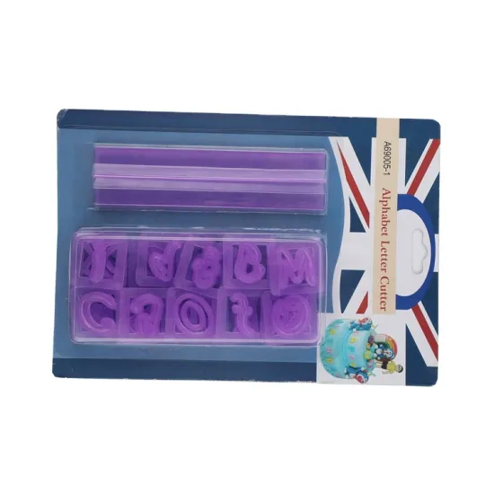 OEM DIY Fashion 3D Handpress Plastic Letter Cutter Cookie Cutters Set