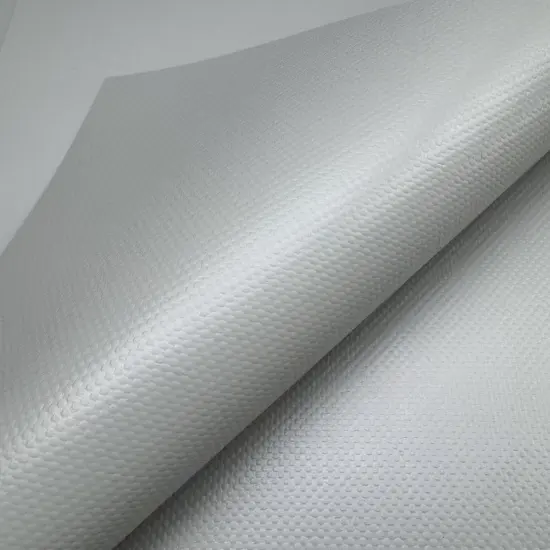 Livite 550g light gray PVC coated fabric tarpaulin
