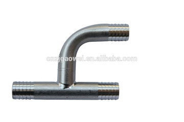 equal shape 1/2 stainless steel Y tee fitting, SS304 or SS316