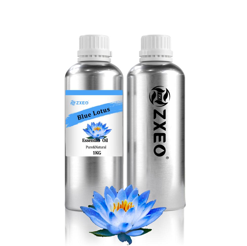 Aromaterapia natural pura azul lotus aceites esenciales grado terapéutico loto natural aceite esencial