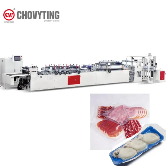 Automatic Laminated Pouch Packaging Machine for Food Snacks - 3 Side Sealing Vacuum Bag Maker