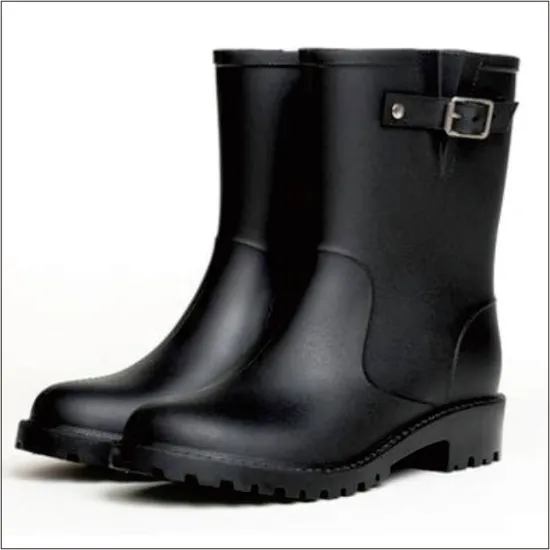 PVC Transparent Waterproof Safety Garden Rain Boots for Women