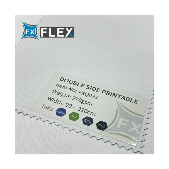 FLFX Outdoor ECO/UV/SOL Double-Sided Printable Textile