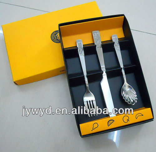 stainless steel knife fork and spoon set for children