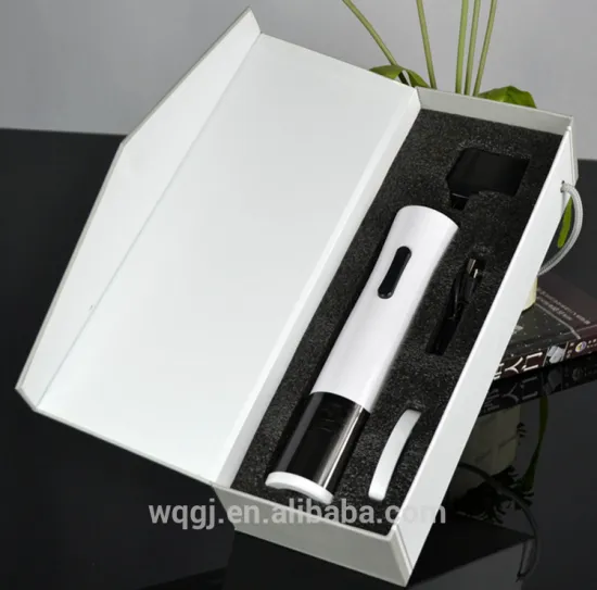 Plastic Corkscrew Automatic Electric Wine Bottle Opener Rechargeable Electric Wine Opener with Foil Cutter Gift Set