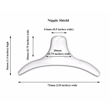 Premium-Nippelschilde für das Stillen der Pflege