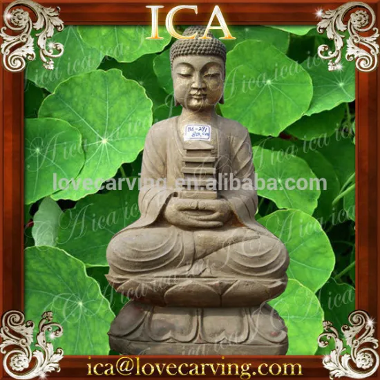 Decoration antique stone buddha statues