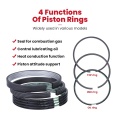 Pièces du moteur ISUZU 4JA1 4JB1 Piston Rings 8-94247-867-0