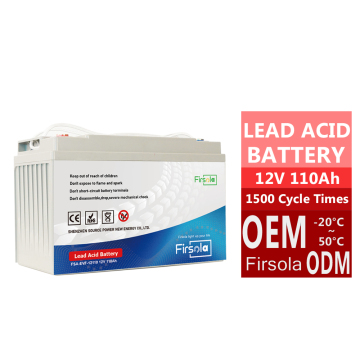 กำหนดเอง 12V 110AH AGM ตะกั่วกรดแบตเตอรี่สำหรับสกูตเตอร์ไฟฟ้าและการใช้งานรอบลึก