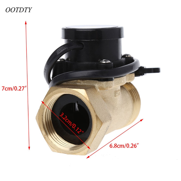 OOTDTY HT-800 1 Inch Flow Sensor Water Pump Flow Switch Easy To Connect