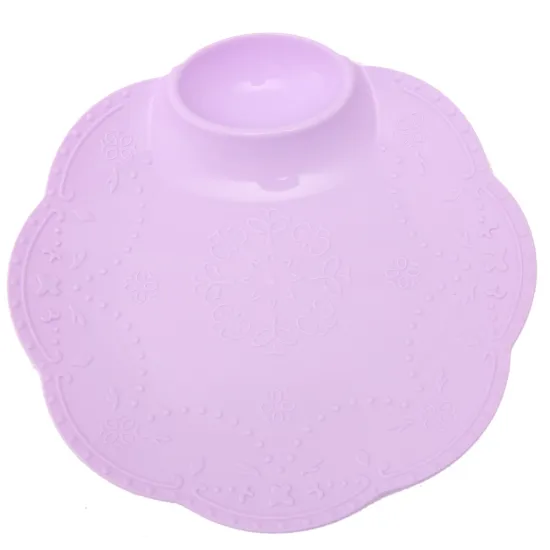Wave Edge Embossing Round Plastic Dumpling Plate