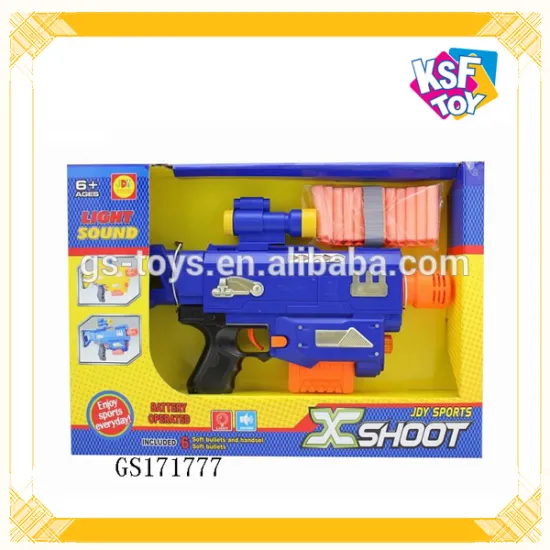 Hot Sell Plastic Electric Soft Gun Toy For Kids