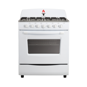 Kompor gas kompor 6-burner stainless steel dengan penutup