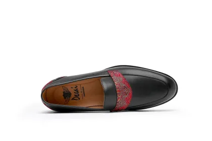 Men's Shoes Cow Leather Emboss Style