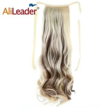 AliLaader 20 Inches  Body Wave Ponytail  Synthetic Hair Ponytail Hair Bundles For Women