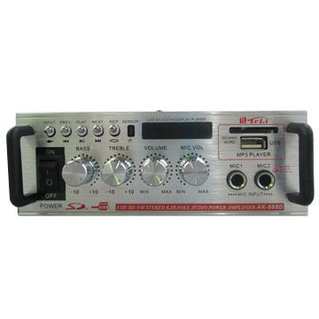 सुपर बास स्टीरियो कार एम्पलीफायर, 12V और 2 चैनलों