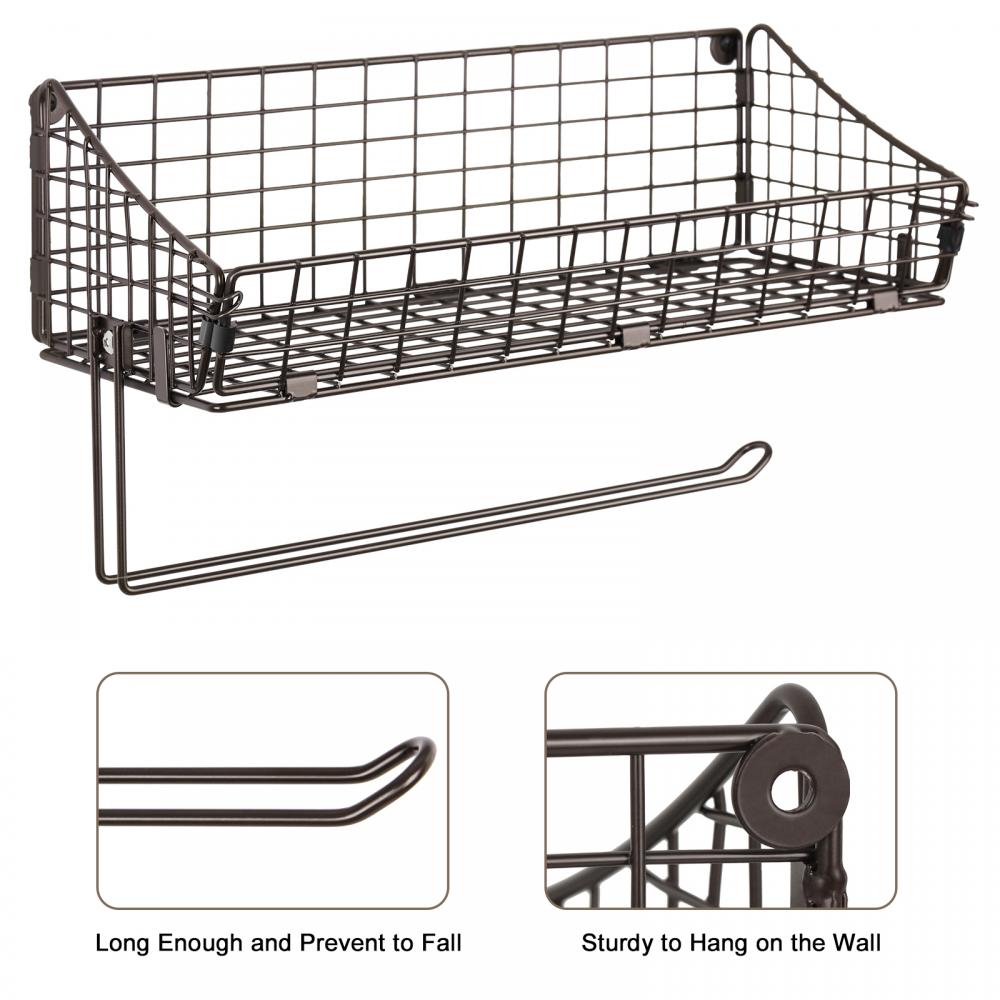 Wall Mount Basket Organizer