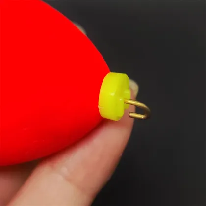 Red Color Snap-On Foam Fishing Float Bobbers for Catfish Rig