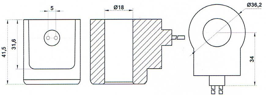 Dimension of BB18041503 Solenoid Coil: