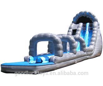 60' ROARING RIVER DUAL LANE INFLATABLE WATER SLIDE