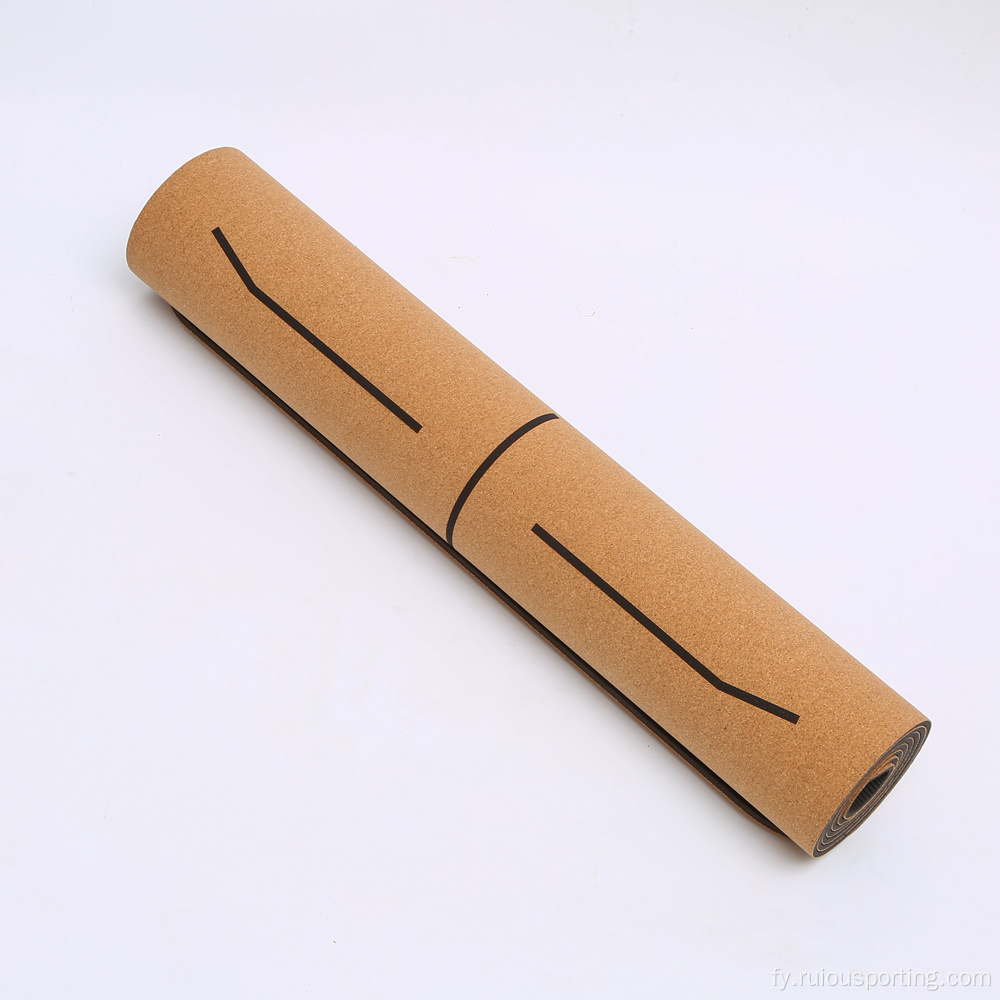 Dikke Cork Yoga Mat Wide Lange Pilates-oefeningen