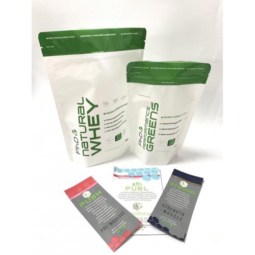 250g Plastic Protein Powder Packaging Bag With Zipper