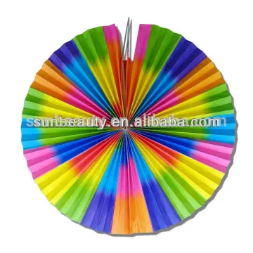 Offset paper fans hand craft for decoration
