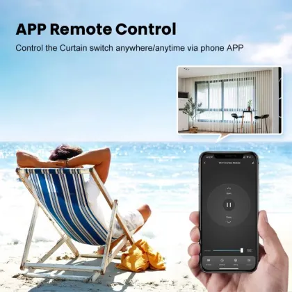 Smart Home WiFi Switch Panel for Electric Roller Shutter Motor & Curtains