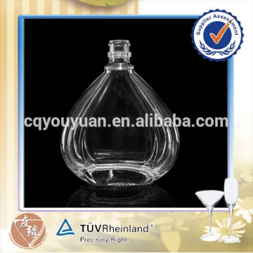 Unique Empty Clear Spirit Glass Bottle 100 ML Glass Bottles Spirits