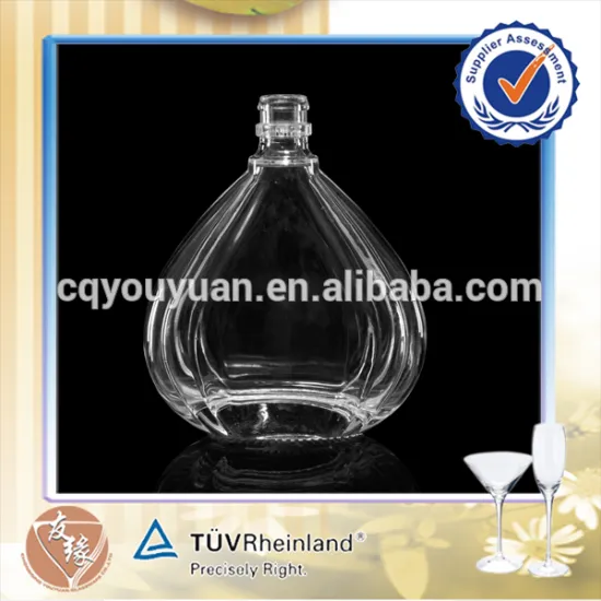 Unique Empty Clear Spirit Glass Bottle 100 ML Glass Bottles Spirits