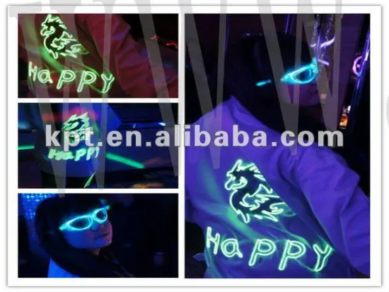 electroluminescent (EL) wire in advertisement use