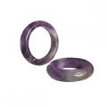 Amethyst 6T Stone Band Rings for Women Men Healing Chakra Stackable Ring Balance Energy