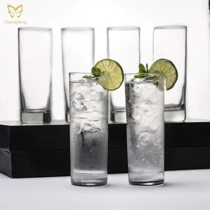 Elegant Premium Highball and Collins Cocktail Glasses for Mojito, Whiskey, and More