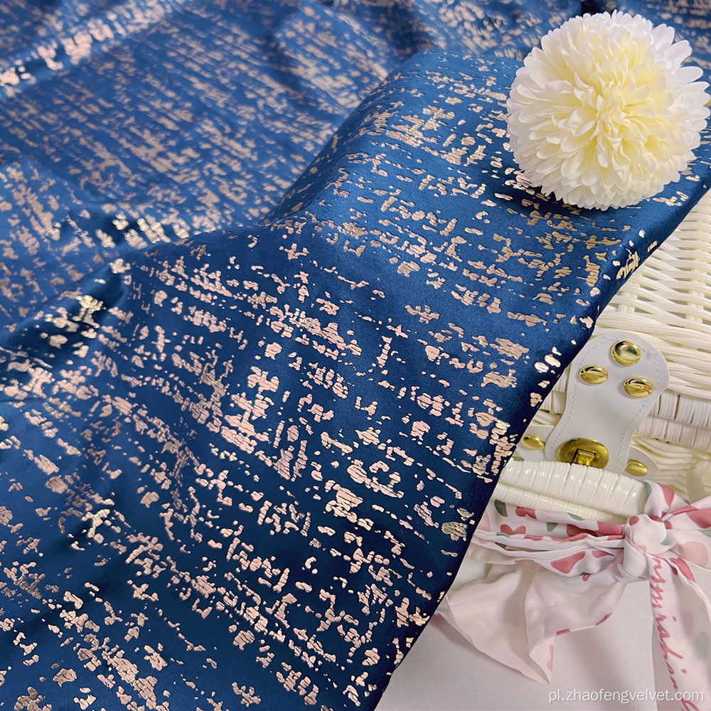Warp Knitting Velvet z drukowaniem folii na zasłonę