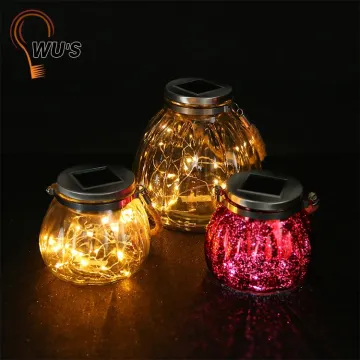Hot selling factory directly solar glass jar lights