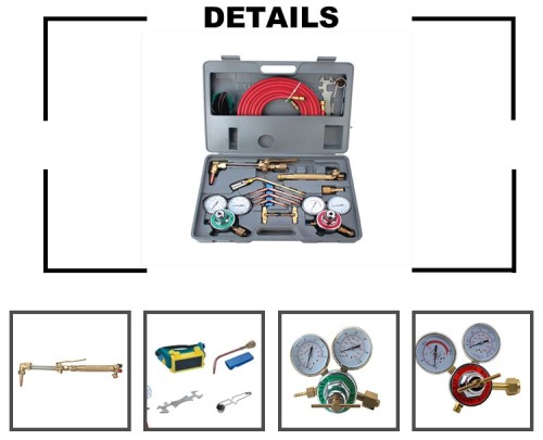 Kit de herramientas de soldadura de latón completo de servicio mediano
