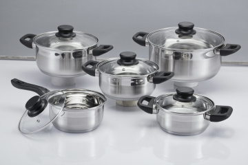 Juego de utensilios de cocina / utensilios de cocina de 10 piezas con tapa de vidrio