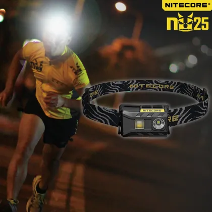 NITECORE NU25 Headlamp: 360 Lumen Waterproof Outdoor Flashlight (Red/White/High Color)