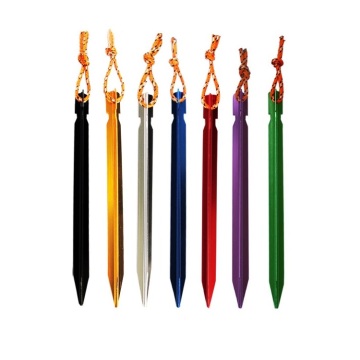 18cm y 캠핑을위한 알루미늄 텐트 스테이크