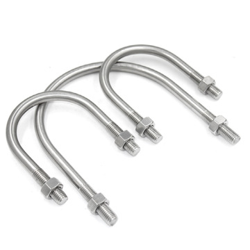 1/2 Inch Stainless Steel U-Bolt (SS304/316) with Nuts and Washers - U Clamp